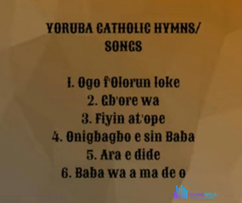 Yoruba Catholic Hymns And Songs Mix – yoruba catholic hymns and songs
